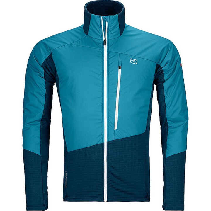 Ortovox Westalpen Swisswool Hybrid Jacke für Herren, Mountain Blue, Größe: M