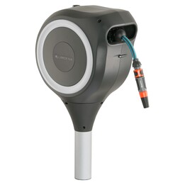 Caixa para mangueira de jardim GARDENA RollUp S 15m cinza/branco