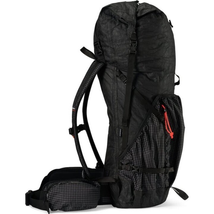 Hyperlite Mountain Gear Junction 55 Ultralight Dyneema Backpack Black 55L Size M