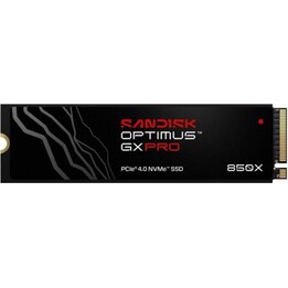 SanDisk Optimus GX PRO 850X 1TB M.2 2280 PCIe 4.0 NVMe SSD Lesen 7300 MB/s Schreiben 6300 MB/s 600 TBW