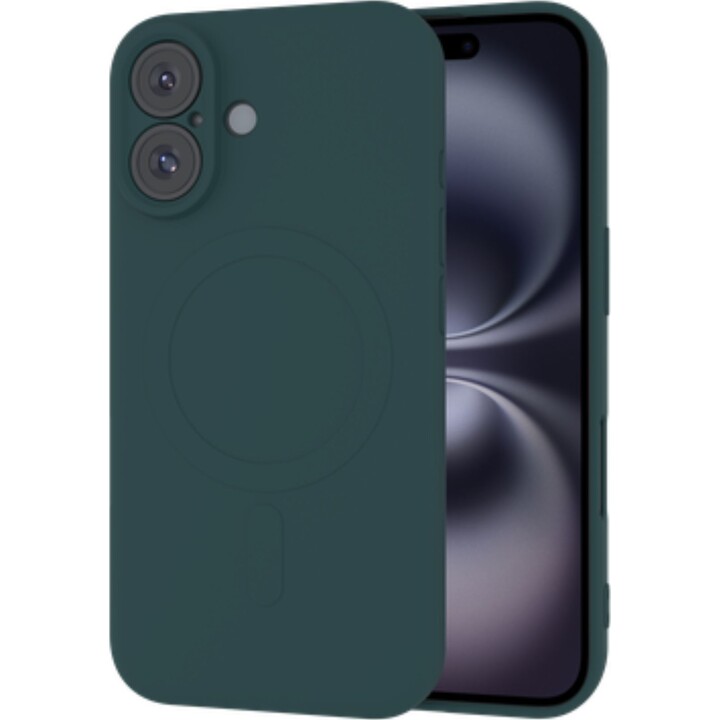 Funda Just in Case Kick Case - iPhone 16 - Cubierta trasera de TPU - (compatible con MagSafe) - Verde
