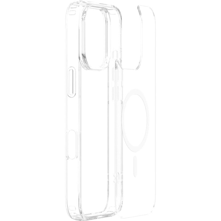 Just In Case Capa transparente para iPhone 16 Pro - TPU macio compatível com MagSafe