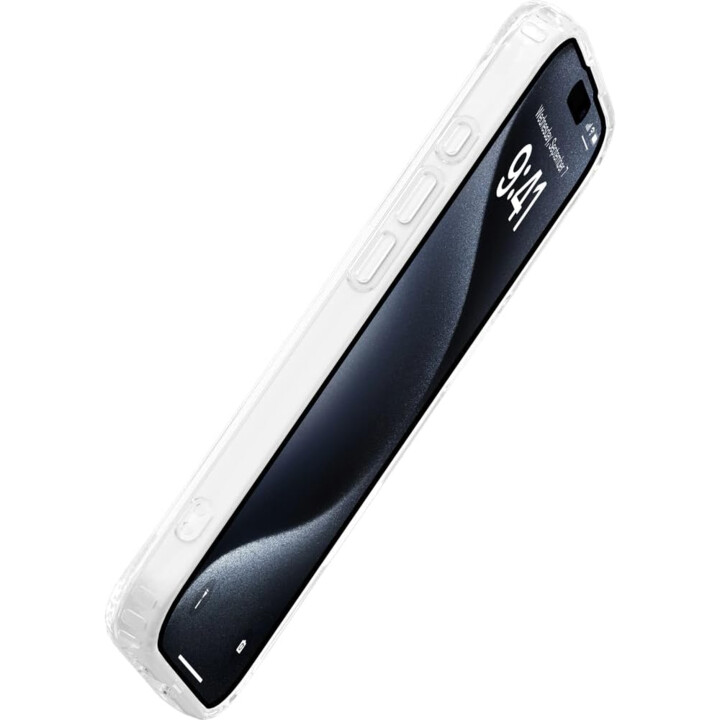 Just In Case Funda Transparente para iPhone 16 Pro - Soft TPU Compatible con MagSafe