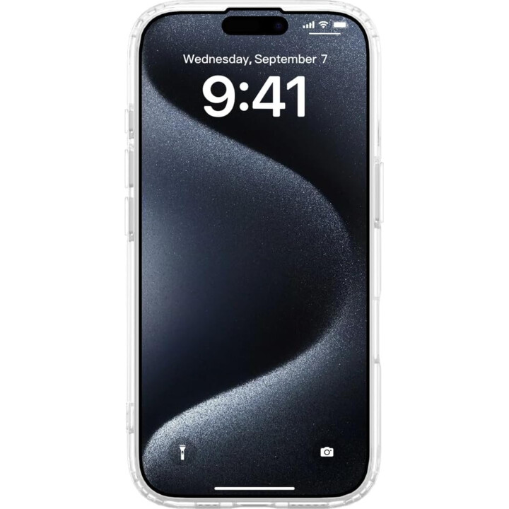 Just In Case Funda Transparente para iPhone 16 Pro - Soft TPU Compatible con MagSafe
