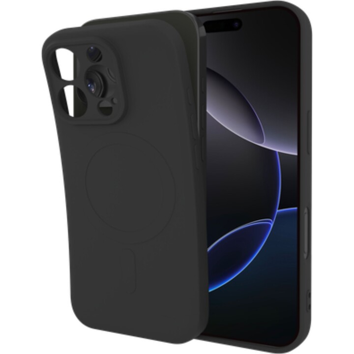 Just in Case Kick Case - iPhone 16 Pro - Tampa traseira em TPU - (Compatível com MagSafe) - Preto