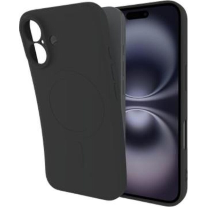 Capa traseira magnética em TPU preta da Just in Case para Apple iPhone 16