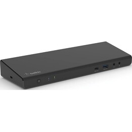 Docking station Belkin, hub USB e hub DisplayLink per tre display con 3 porte HDMI, 2 porte DisplayPort, 1 jack da 3,5 mm
