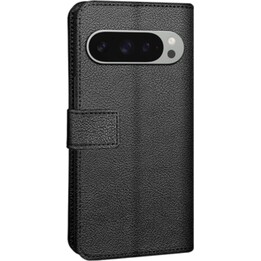 Just in Case Leder-PU-Schutzhülle Schwarz Google Pixel 9/9 Pro
