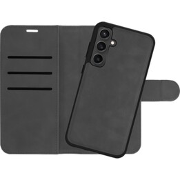 Just in Case PrimeWallet SnapOn Detachable Faux Leather Wallet Case for Samsung Galaxy A35, Black