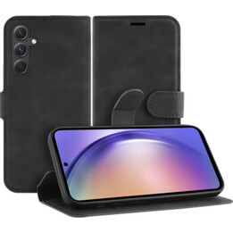 Just in Case Capa PrimeWallet para Samsung Galaxy A55 - Capa para carteira em pele sintética - Preto