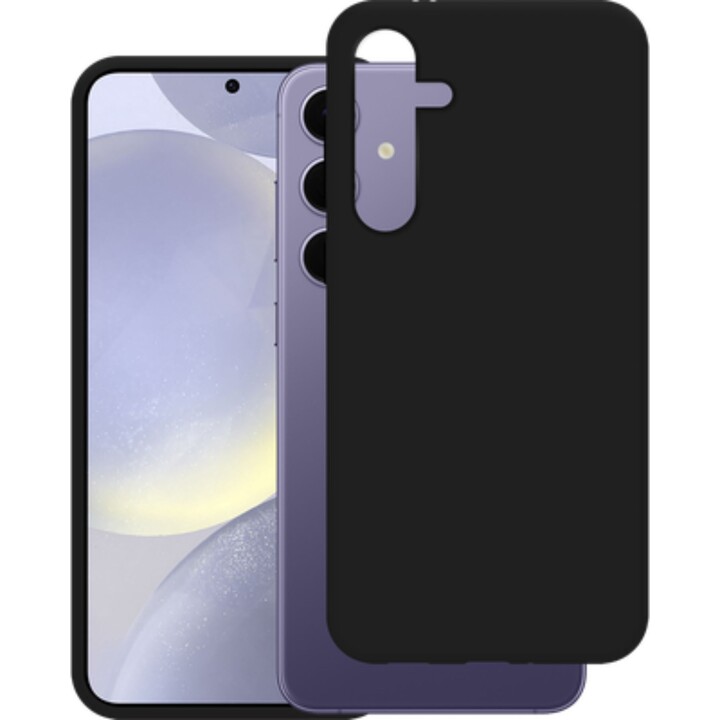 Just in Case Case with Lanyard - Samsung Galaxy S24 Plus - Soft TPU Protective Case with Necklace - Black