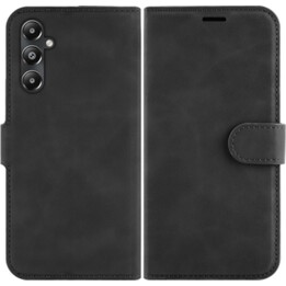 Just in Case Capa PrimeWallet para Samsung Galaxy A05s - Capa para carteira em pele sintética - Preto