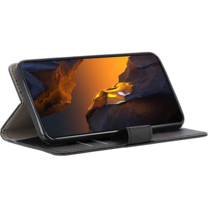 Custodia a portafoglio classica Just in Case - Xiaomi Poco F5, nero