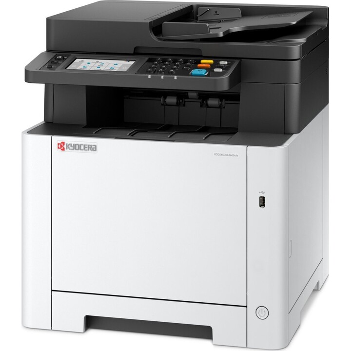 Impressora multifunções Kyocera ECOSYS MA2600cfx - Laser a cores, 4-em-1, Impressão, Cópia, Digitalização, Fax, 26 ppm, A4, Ethe