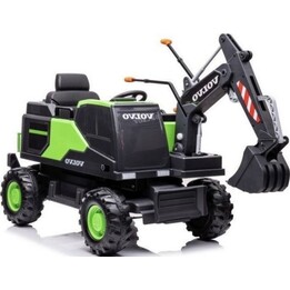 LEAN CARS Escavatore a batteria Volvo DK-VE888 - Verde, motori 2x35W, batteria 2x12V7Ah, 3-8 km/h