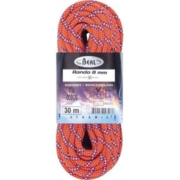 Cuerda de senderismo Beal Rando de 8 mm y 30 m - naranja