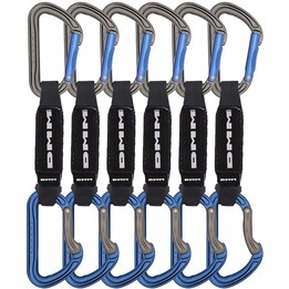 Ekspresy wspinaczkowe DMM Shadow Quickdraw 12 cm - 6-pack - titanium/blue