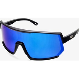 GOG Zeus Polarized Sunglasses - Matte Black/White Polycarbonate/Blue