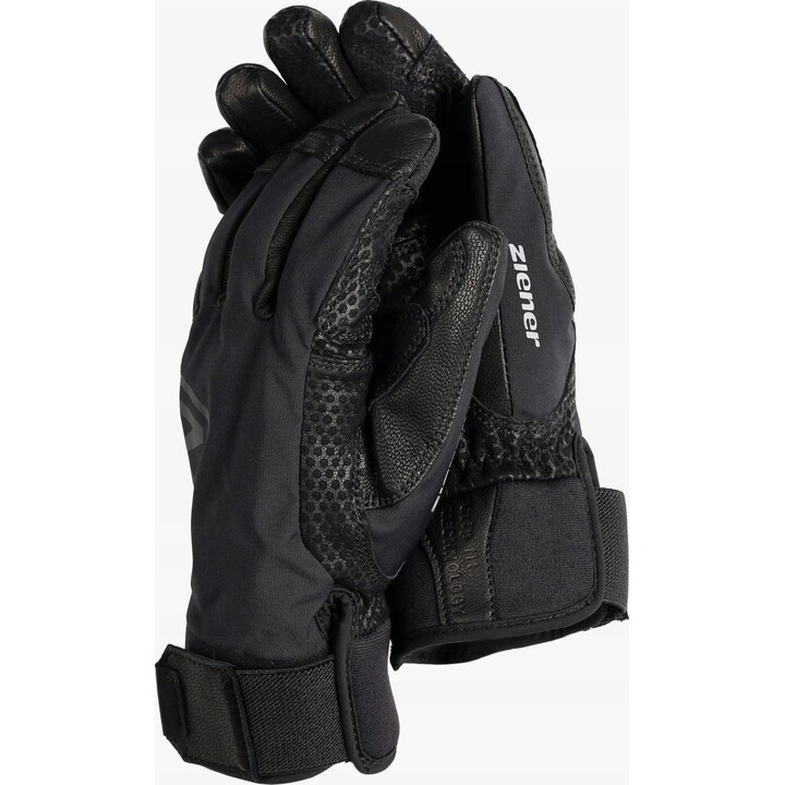 Ziener Gaspar AS PR black gloves, size XS