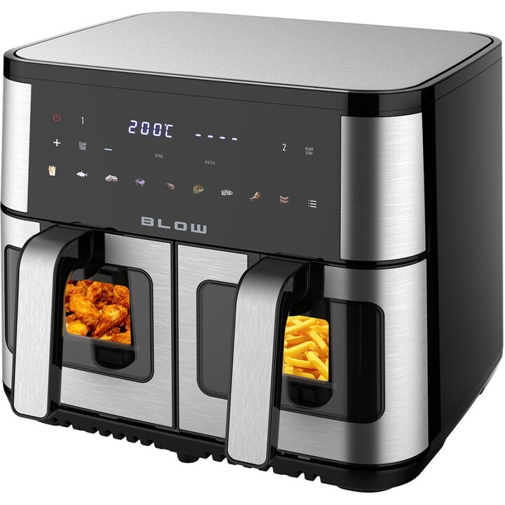 BLOW 44-601# fritadeira de ar 2500W 9L de câmara dupla preta