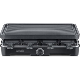 SEVERIN Parrilla de Raclette RG 9670, Grill de mesa 8 personas Negro
