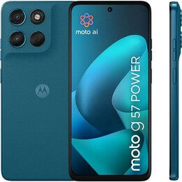 Motorola Moto G57 Power 5G, 12 Go 256 Go, écran LCD FHD+ IPS 6,72, 7 000 mAh, bleu foncé