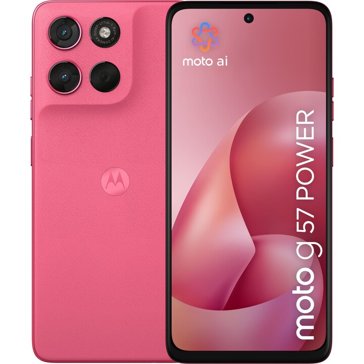 Motorola Moto G57 Power 5G, 12GB 256GB, 6,72 FHD+ IPS LCD, 7000mAh, rosa