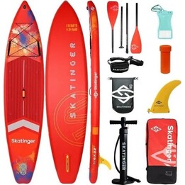 Prancha de SUP SKATENER Interstellar vermelha 350x81x15