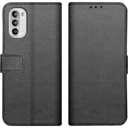 Funda tipo cartera Just in Case negra - Funda para Motorola Moto G82