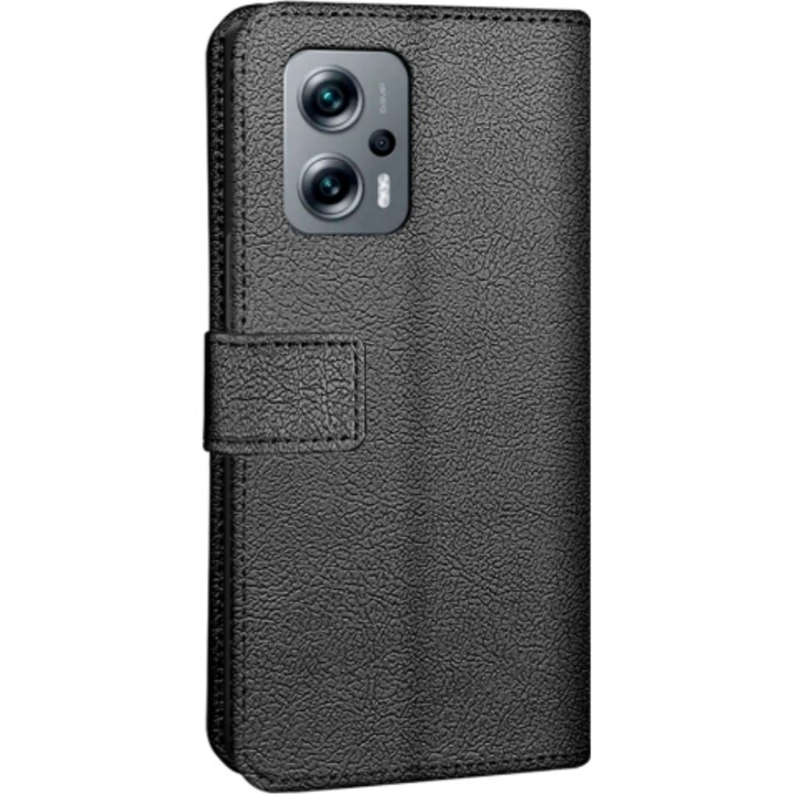 Just in Case Custodia a portafoglio nera - Custodia per Xiaomi Poco X4 GT