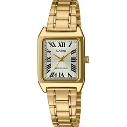 Casio LTP-V007G-9BUDF Armbanduhr Weiblich Gold, Weiß Gold