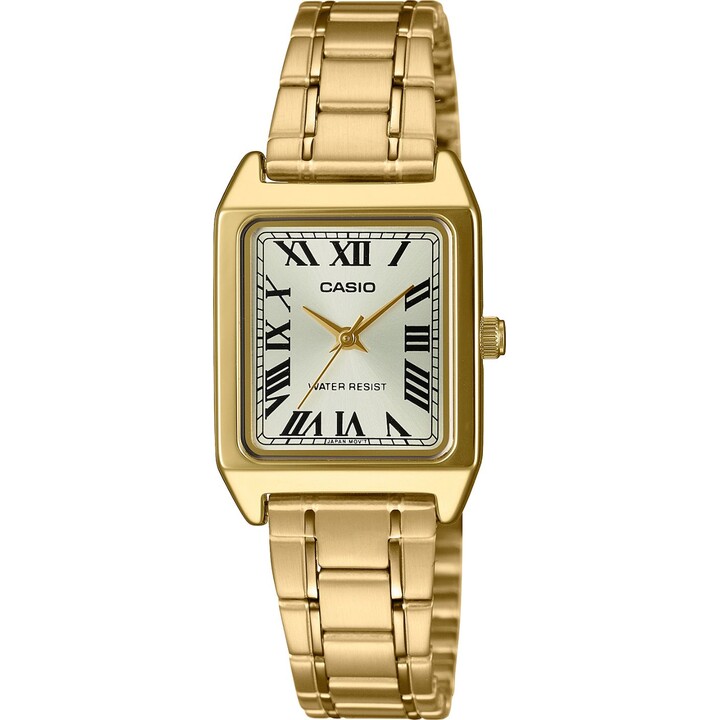 Casio LTP-V007G-9BUDF Montre bracelet Femelle Or, Blanc Or