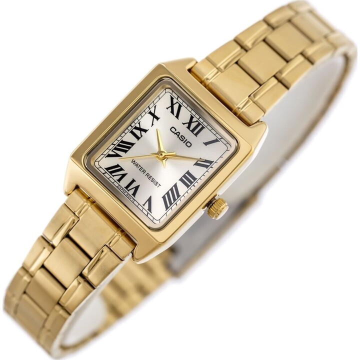 Casio LTP-V007G-9BUDF Montre bracelet Femelle Or, Blanc Or
