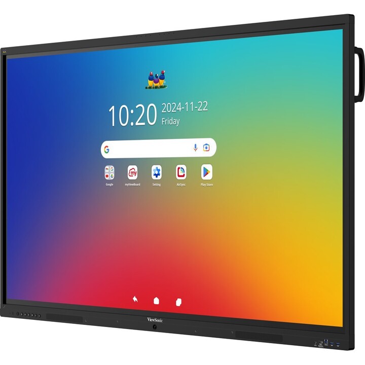 ViewBoard 41 serie touchscreen 86INCH UHD, Android 16 EDLA, IR 450 nits, 2x20W + sub 15W + 8 array mic, 3 x USB-C 8/128GB, 8-cor