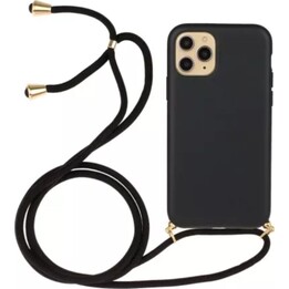 Funda Just in Case de TPU suave con cordón compatible con iPhone 13 Pro Max - Negra