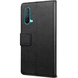 Just in Case schwarz Kunstleder Buch-Stil Fall für OnePlus Nord CE 5G
