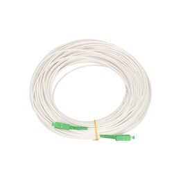 Cabo de patchcord Extralink SC/APC-SC/APC, LSZH, monomodo, simplex, G.657A1, 3 mm, 60 m, branco