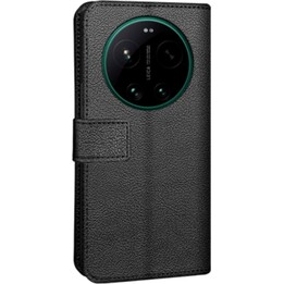 Funda tipo cartera clásica Just in Case - Xiaomi 17 Ultra - Funda tipo libro de piel sintética - Negra