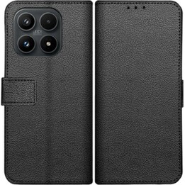Just in Case Classic Wallet Case - Xiaomi 17 - Faux Leather Book Case - Black