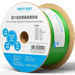 Câble RJ45 SFTP enroulé Vention IHTG305 Cat.6A/ 305 m/ Vert