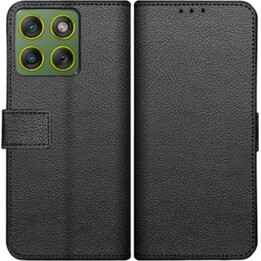 Just in Case Capa clássica para carteira - Motorola Edge 70 - Capa para livro em pele sintética - Preto