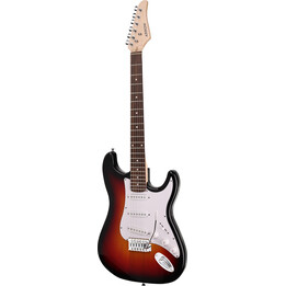 Arrow Tonecaster ST 111 Tobacco Burst Rosewood/White - Gitara elektryczna