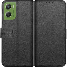 Funda tipo cartera clásica Just in Case - Motorola Moto G06 / G06 Power - Funda tipo libro de piel sintética - Negra