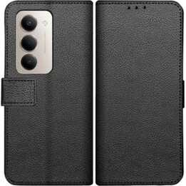 Just in Case Capa clássica para carteira - Xiaomi Redmi 15 (4G/5G) - Capa para livro em pele sintética - Preto