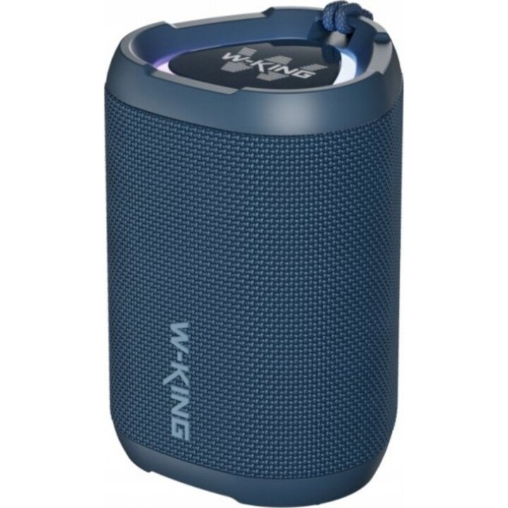 Enceinte Bluetooth sans fil W-KING D110 bleue