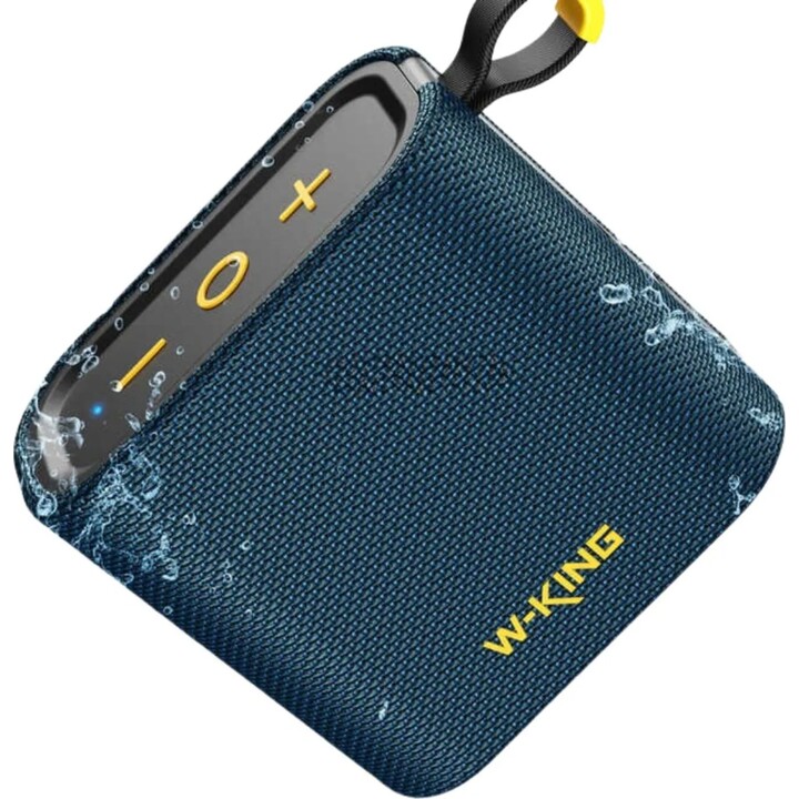 Enceinte Bluetooth sans fil W-KING D2 bleue