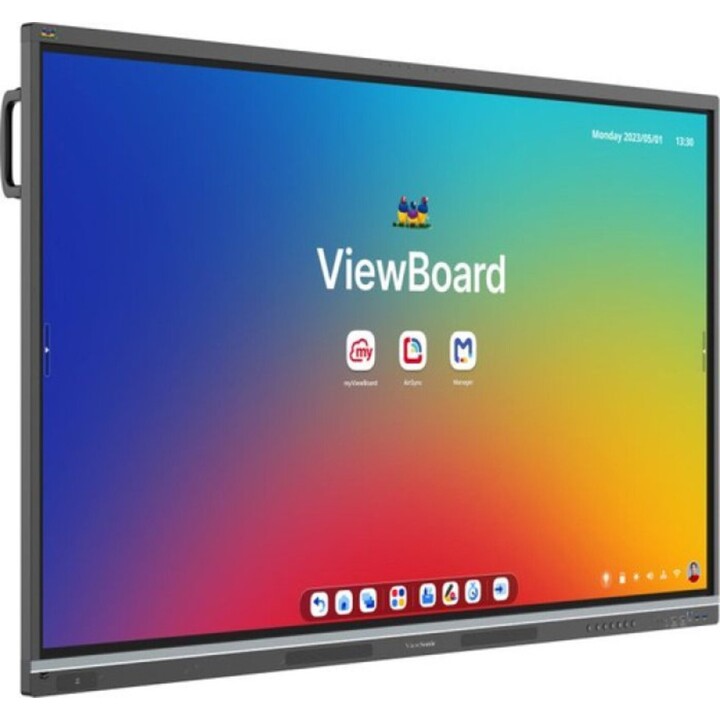 ViewBoard 51 serie touchscreen 65 inch UHD, Android 14 EDLA certified, IR 450 nits, 2x 25W + sub 20W + 8-array mic, 3x USB-C