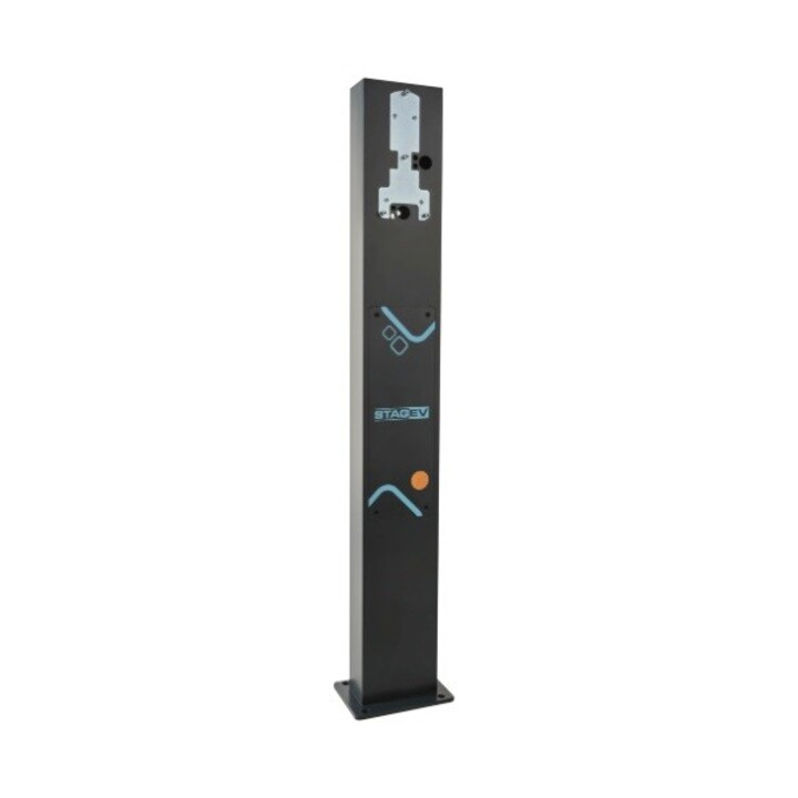 Single post for STAG EV charger with socket