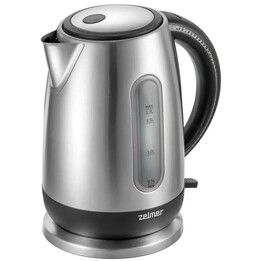 Bollitore da 1,7 litri, 2200 W, modello ZCK7950, marca Zelmer, nero/acciaio inossidabile.