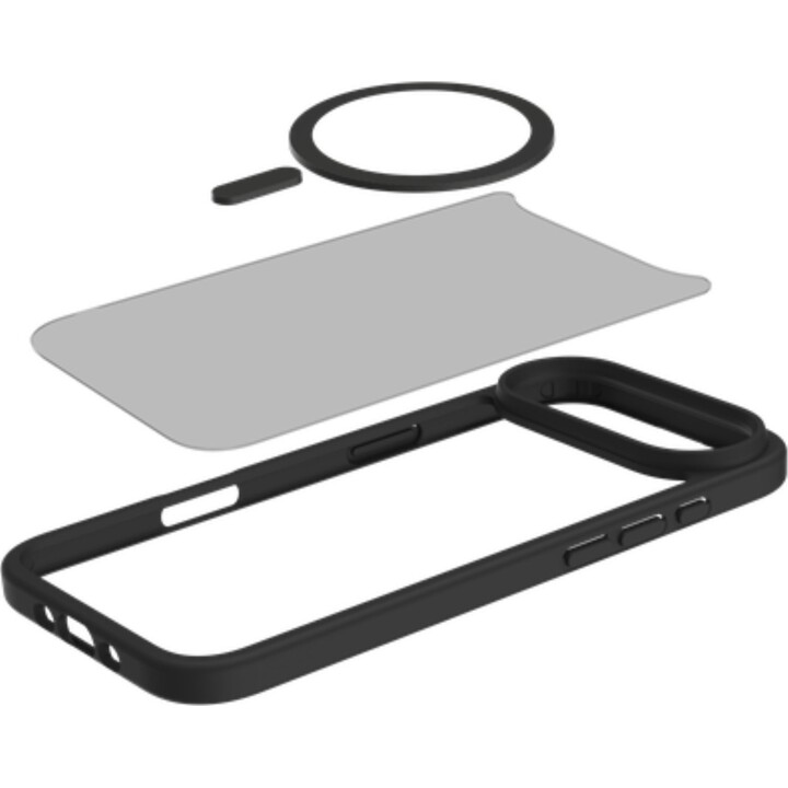 Just in Case Capa ArmorElite para iPhone Air - Capa traseira de nível militar - (Compatível com MagSafe) - Preto